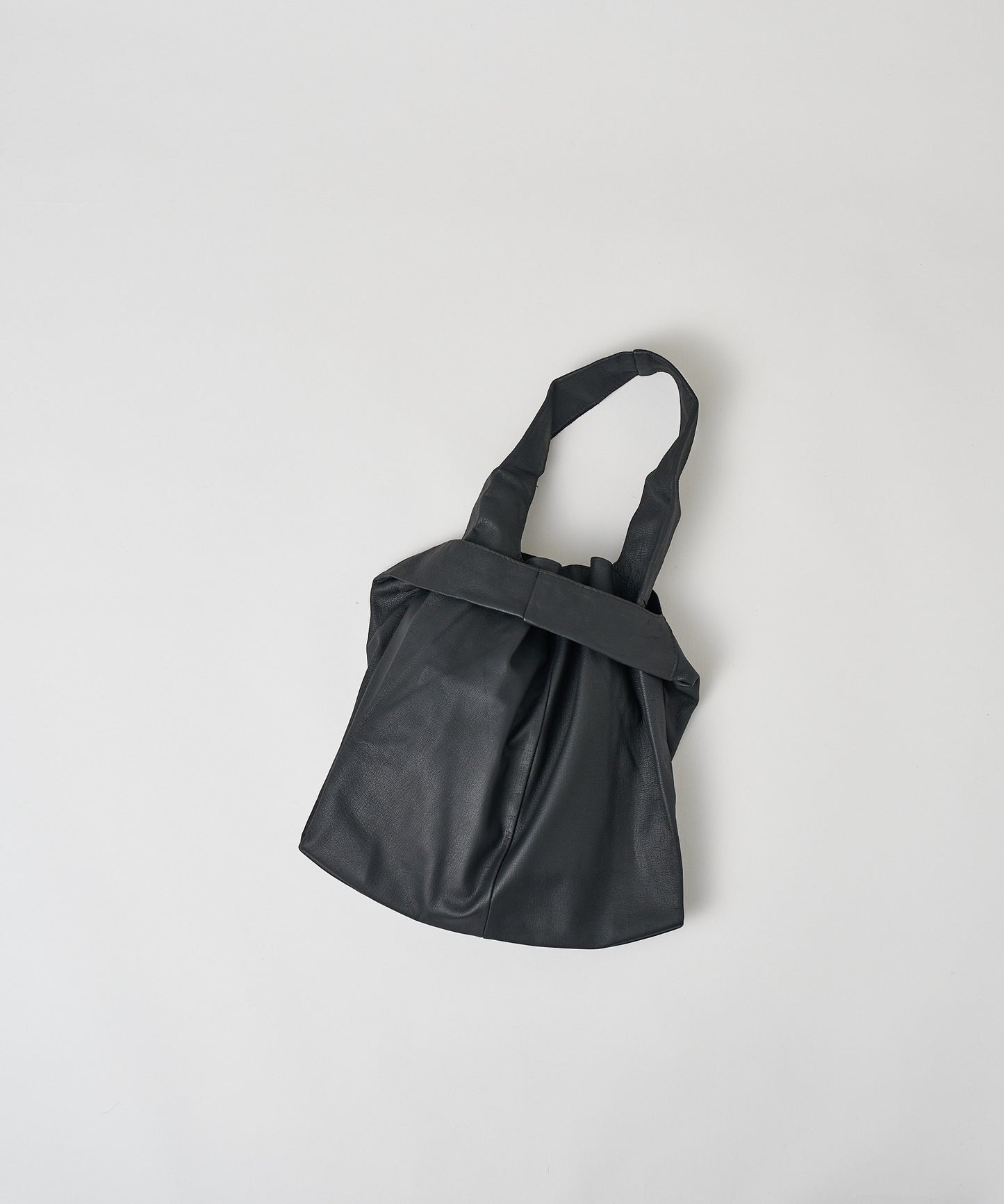 #11/ 2way Reji-bukuro S (black) / goatskin "BARE"