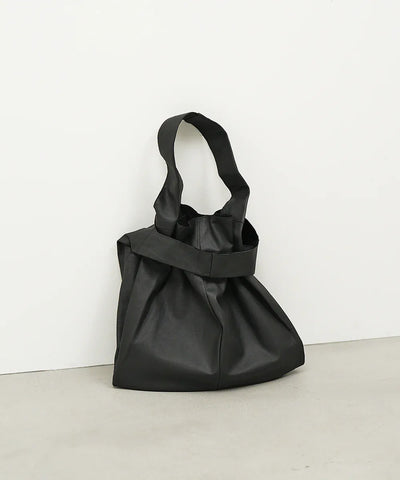 2way Reji-bukuro M - Black / goatskin Bare
