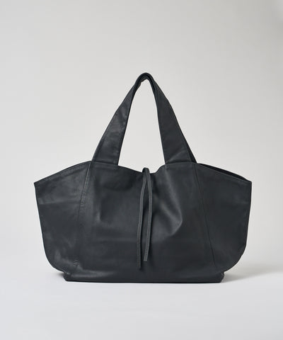 #11/ Dachs tote bag M (black) / goatskin