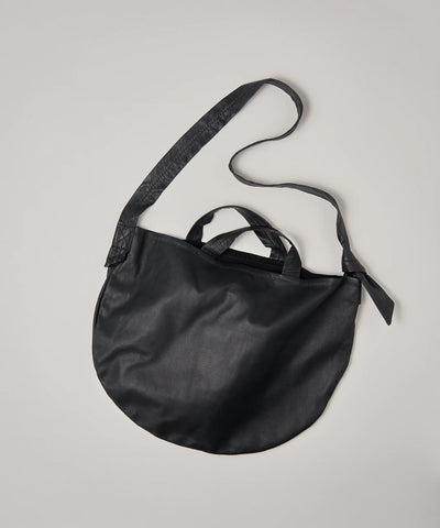 Circle shoulder bag - Black / goatskin Bare