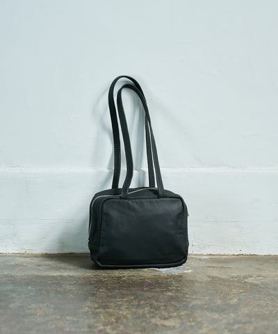 #11/ Slouchy Box Bag XS (black) / goatskin