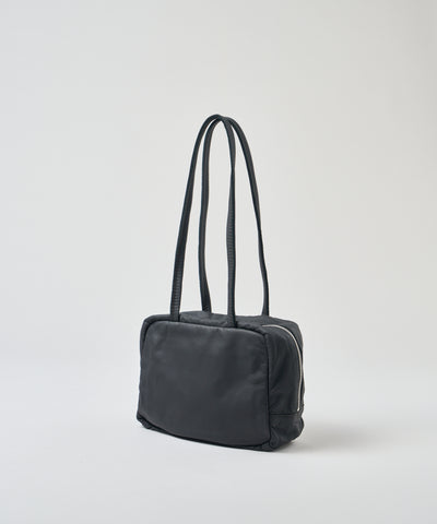 #11/ Slouchy Box Bag S (black) / goatskin