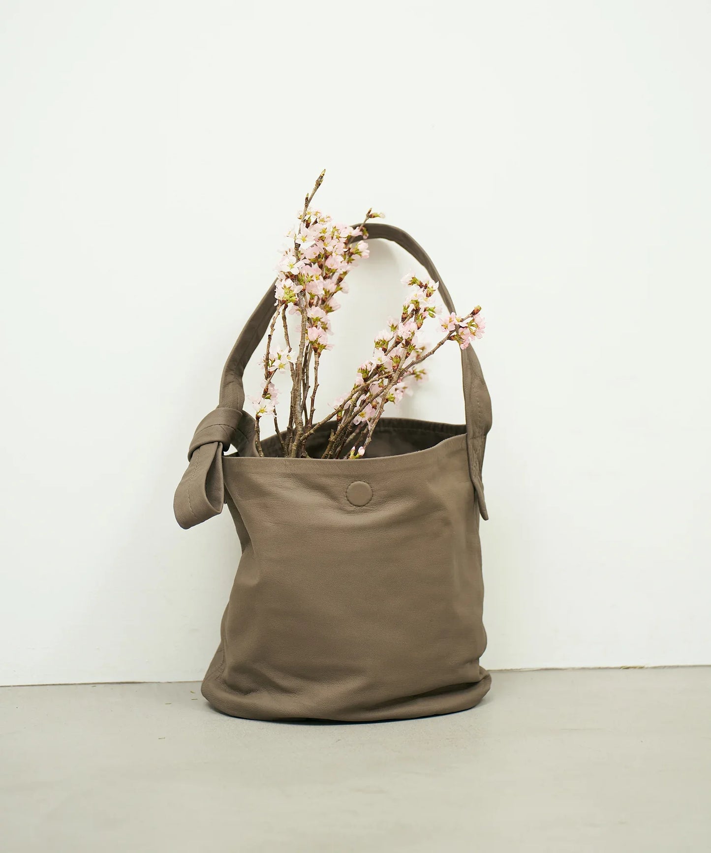 Stroll shoulder - Greige / goatskin Bare