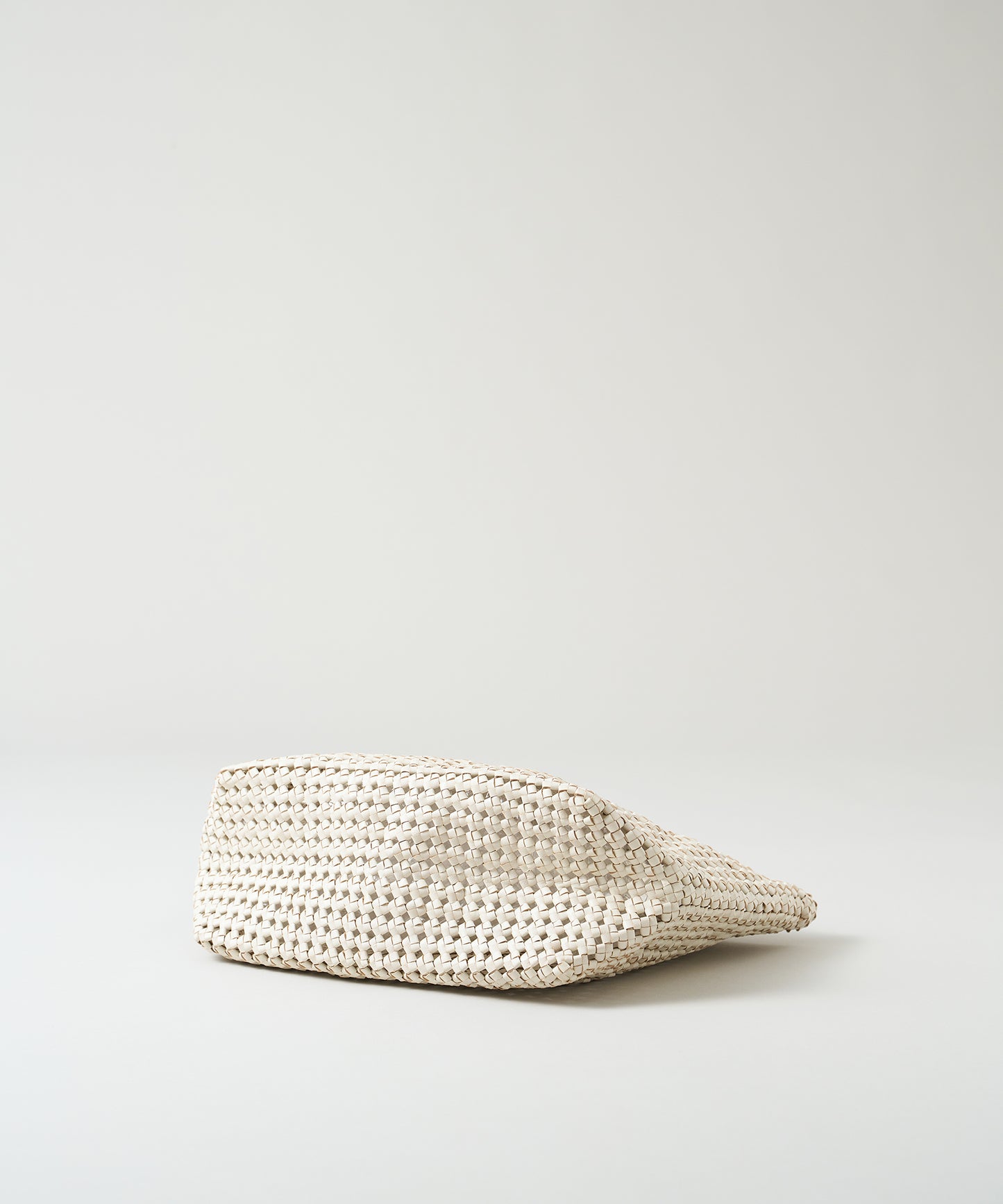 #16/ Basket tote bag S (oatmeal) / goatskin "GOAT MESH "