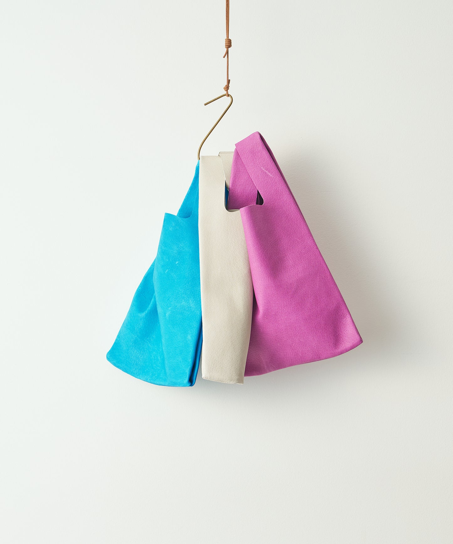 #30/ Mini reji-bukuro (oatmeal) / pigskin "HALLIE"