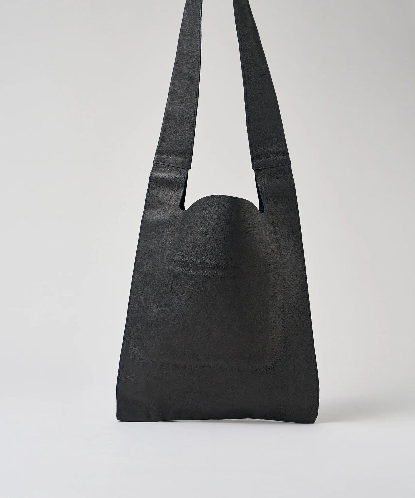 Reji-bukuro sling type (black) / pigskin "HALLIE" - REN WEB SHOP