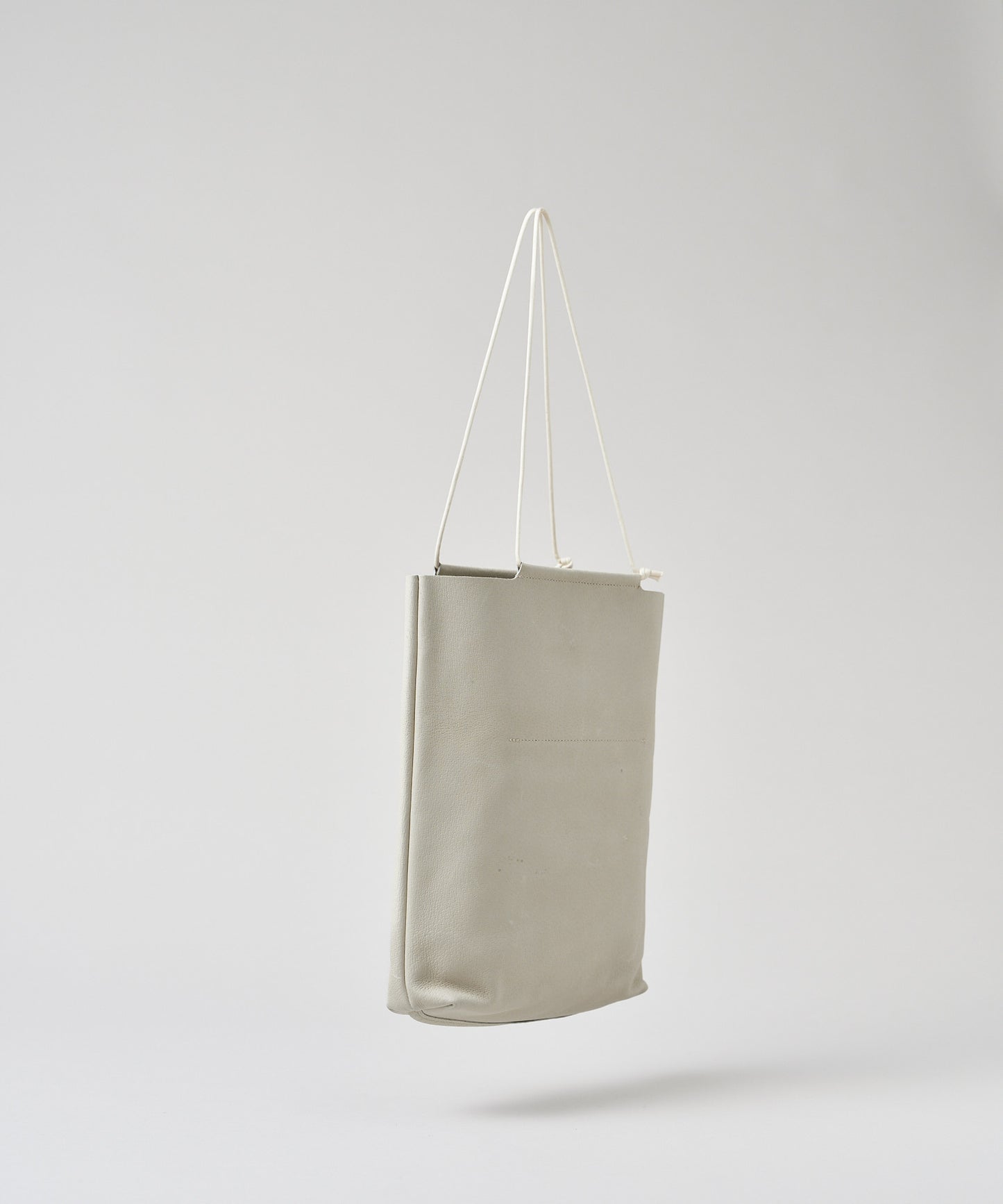 #30/ Mini tote bag (oatmeal) / Pigskin "HALLIE"