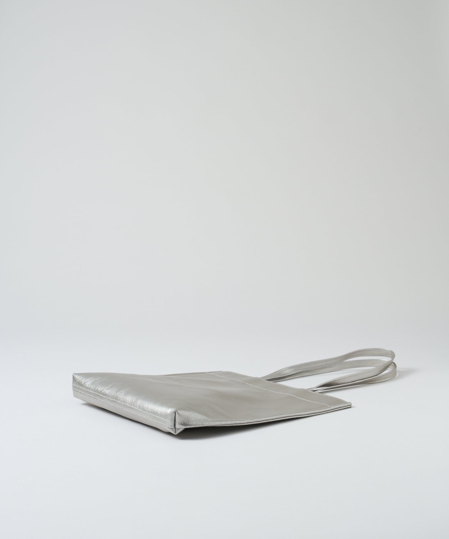 #36/ Document tote (silver) / pigskin "LUSTRA"