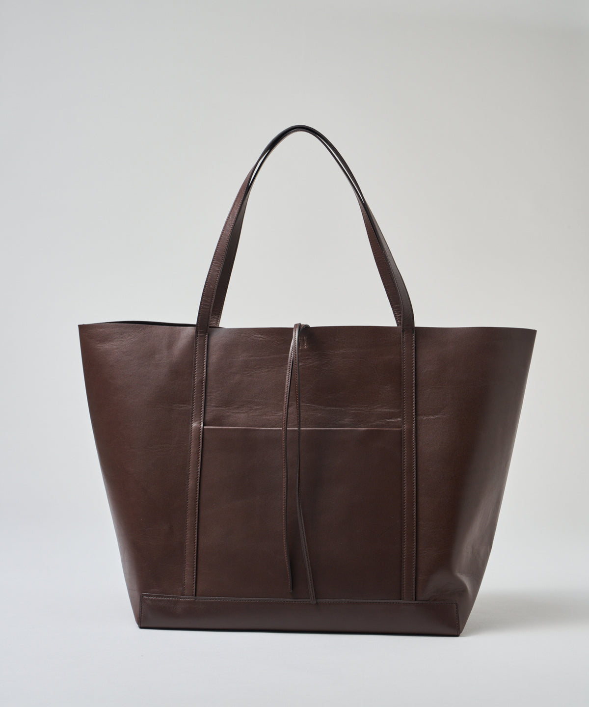 《Limited 5%》Maxi Tote - Bitter brown / cowhide Aperto