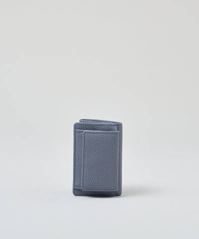 #51b/ Mini wallet (powder blue) / cowhide