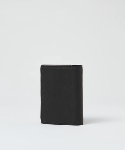 Postman wallet S - Black / cowhide Baby buffalo