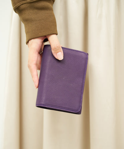 #55 / Postman wallet S (purple) / cowhide