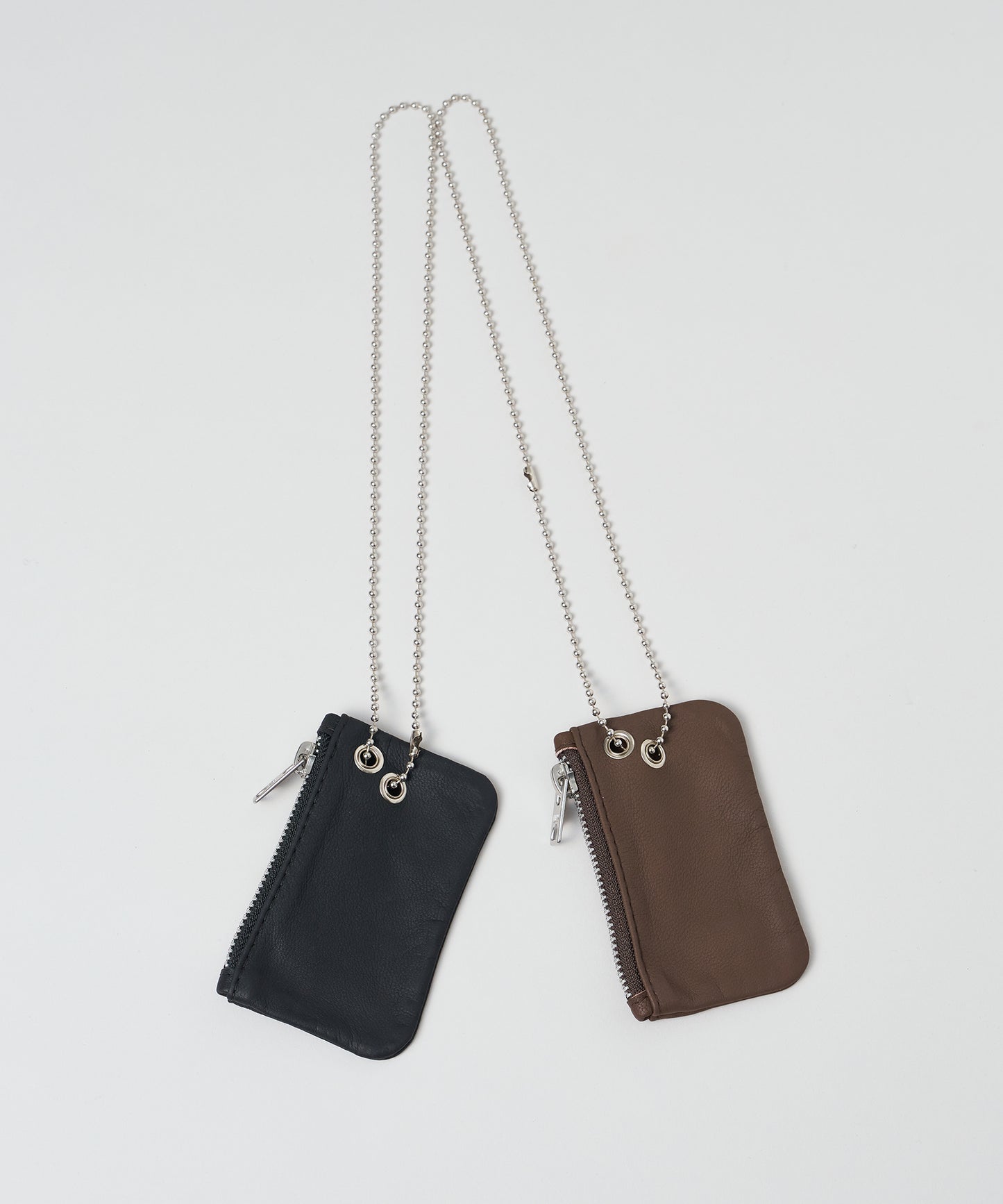 #11/ "Kuramae" pouch (black) / goatskin "BARE"