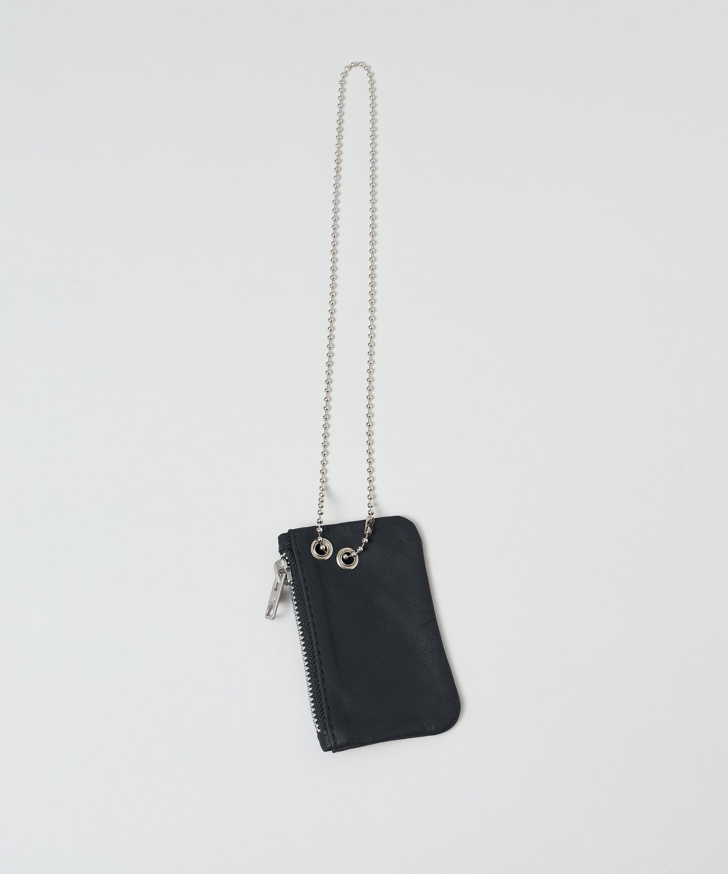 #11《Limited 20%》"Kuramae" pouch (black) / goatskin "BARE"
