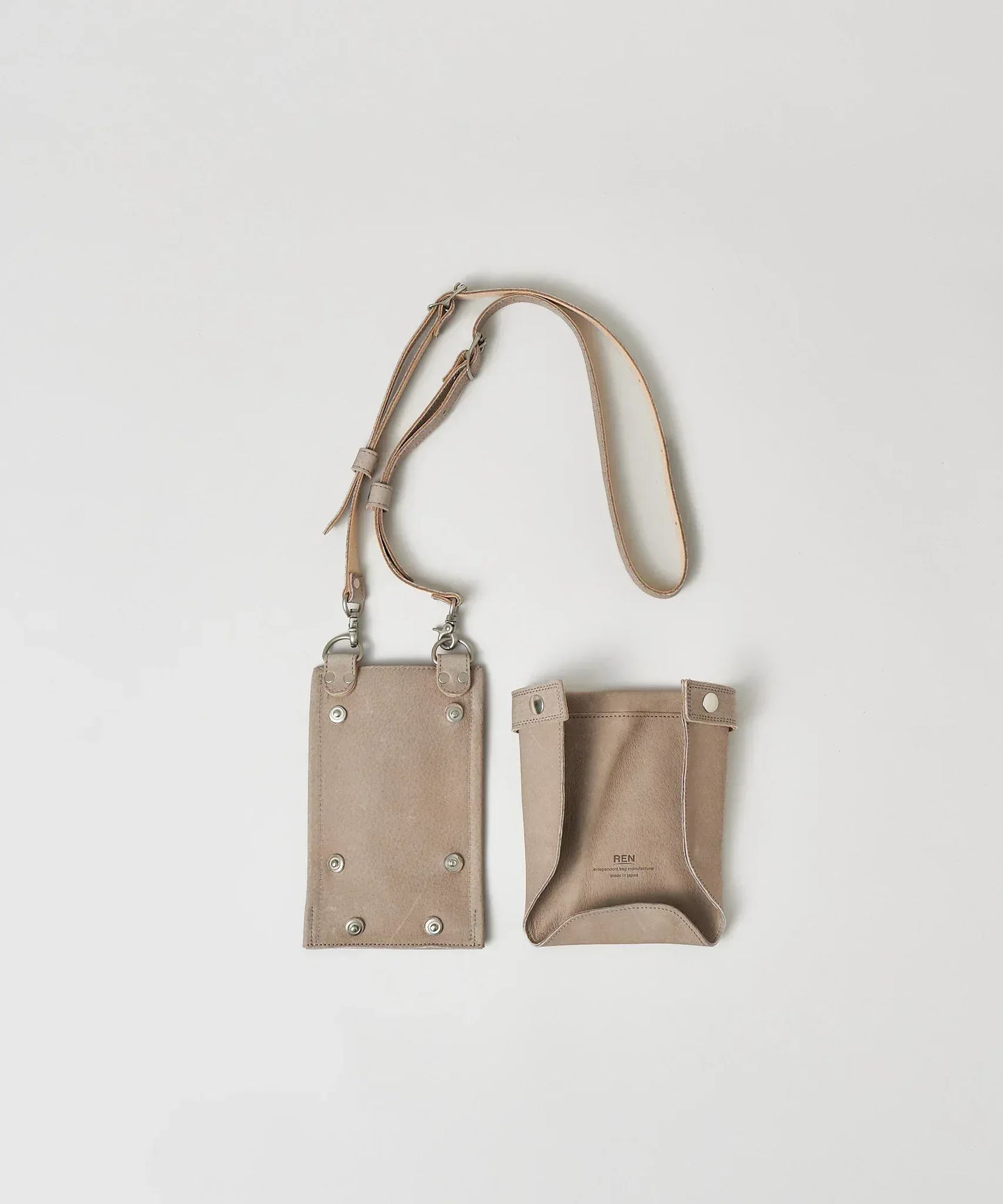 Scissors Bag・native (pink beige) / pigskin "HALLIE" - REN WEB SHOP