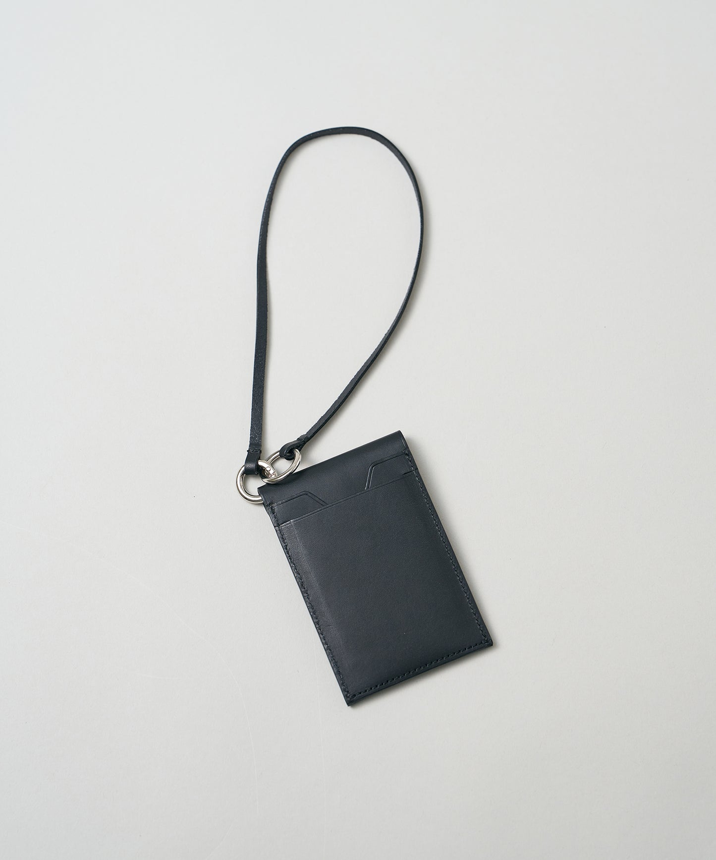 Billet Cardholder -Black / cowhide Alabaster