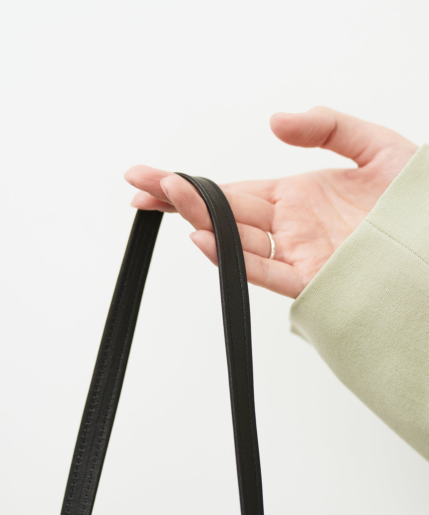 #15/ Document Tote Bag / goatskin "STILL"