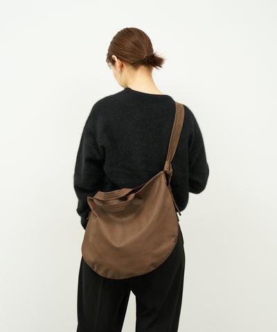 #11/ Circle shoulder bag (dark brown) / goatskin