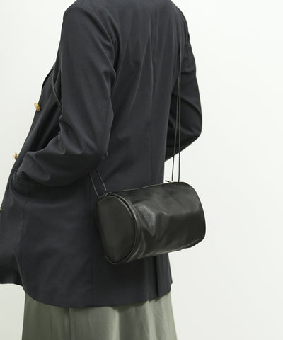 #15/ Canister shoulder Bag (black) / goatskin