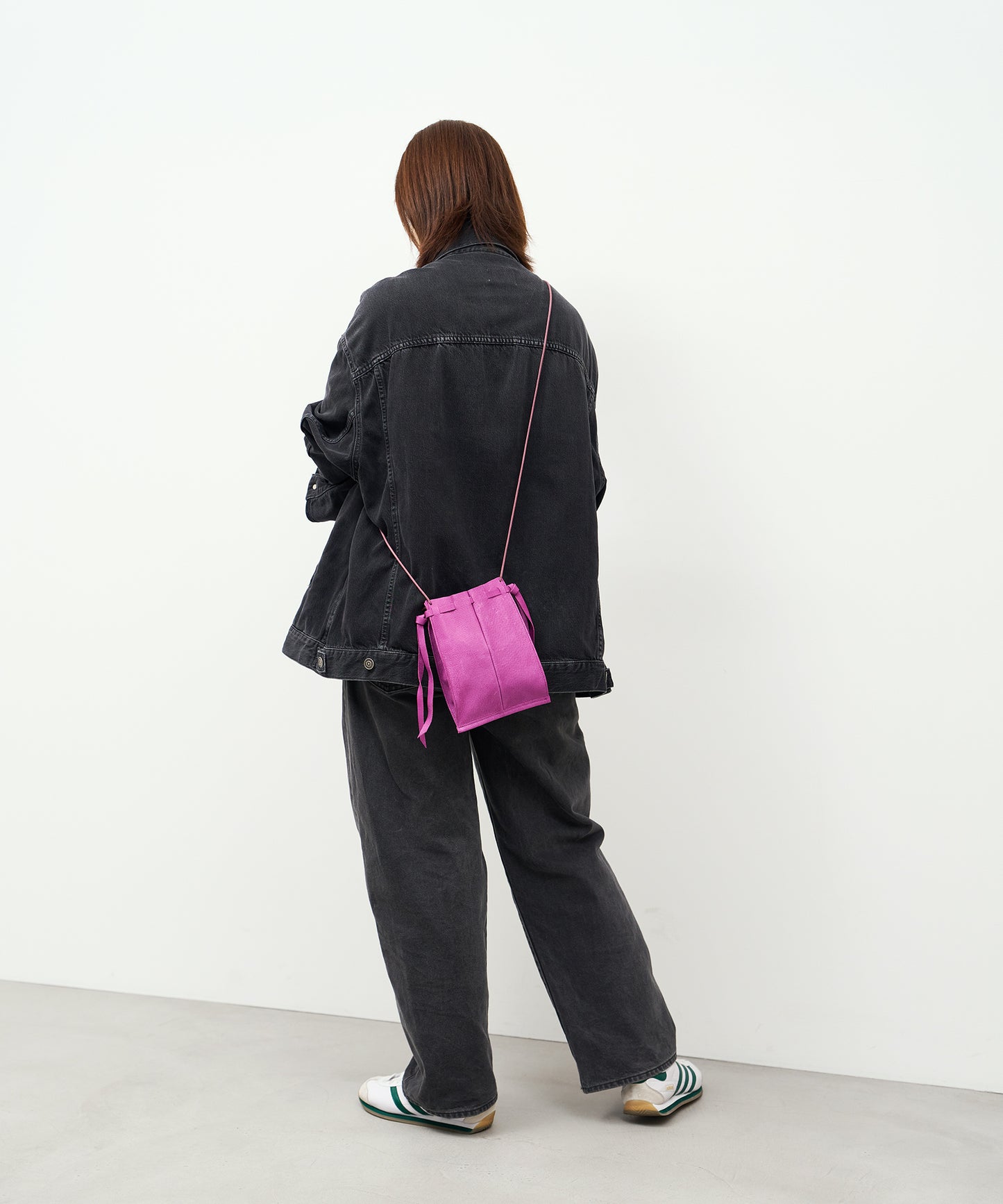 #30/ Medicine pochette (peony purple) / Pigskin "HALLIE"