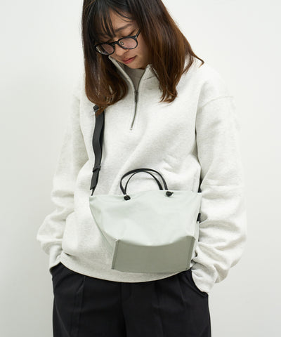 #89/ Daily mini Boston bag (light gray) / HD NYLON
