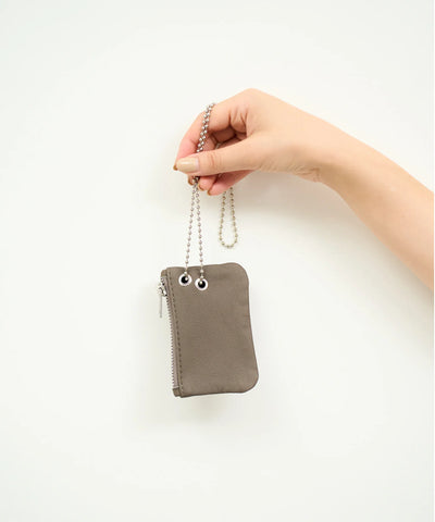 Kuramae pouch - Greige / goatskin Bare