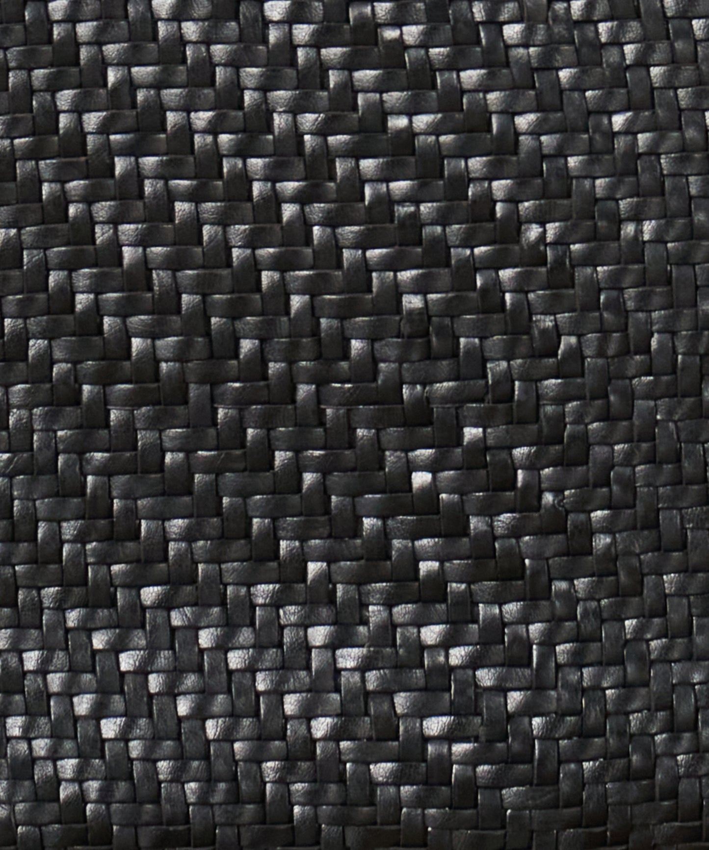 #57/ Mercado 购物袋(黑色)/ 牛皮“BUFFALO MESH”