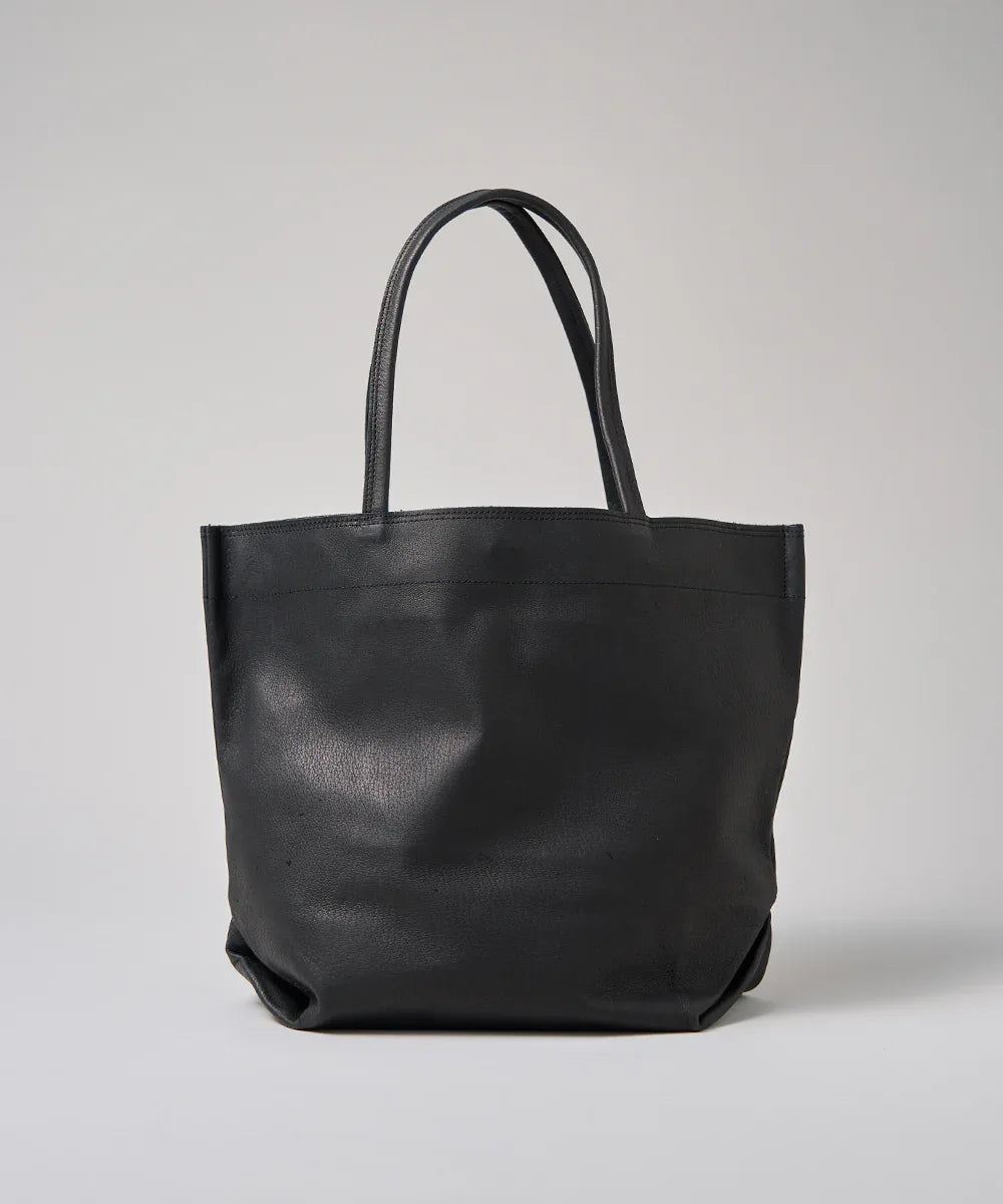 Lunch bag M (black) / pigskin "HALLIE" - REN WEB SHOP