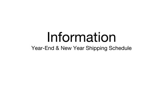 Year-End and New Year Shipping Schedule for International Orders