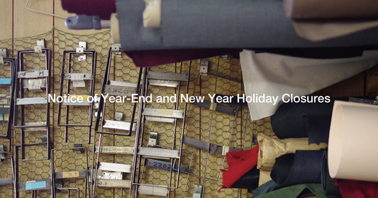 《WEB SHOP》Notice of Year-End and New Year Holiday Closures