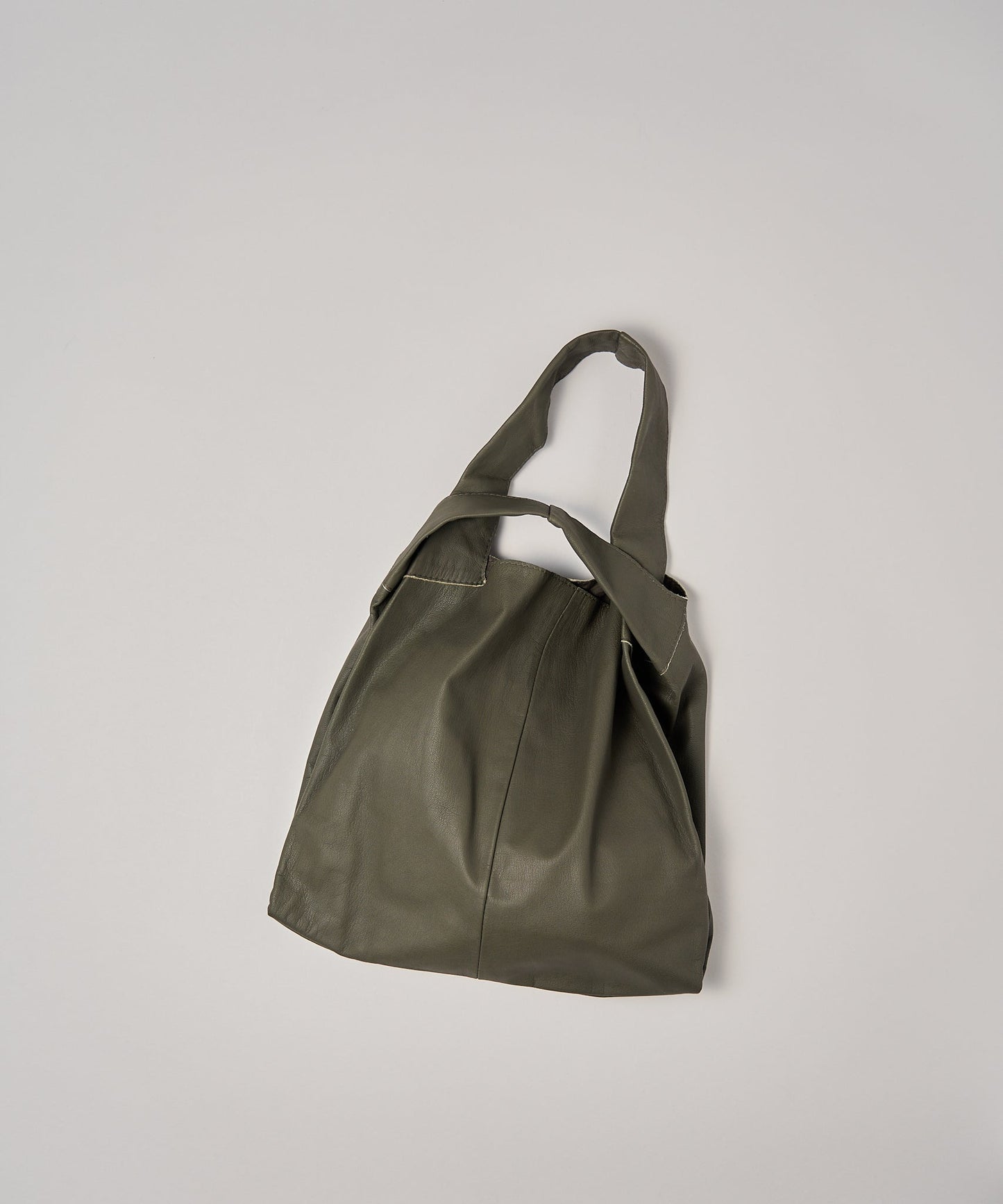 #11 / 2way Reji-bukuro S (olive) / goatskin "BARE"