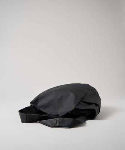 #11 / Pumpkin sack (black) / goatskin "BARE"