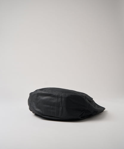 #11 / Pumpkin sack (black) / goatskin "BARE"