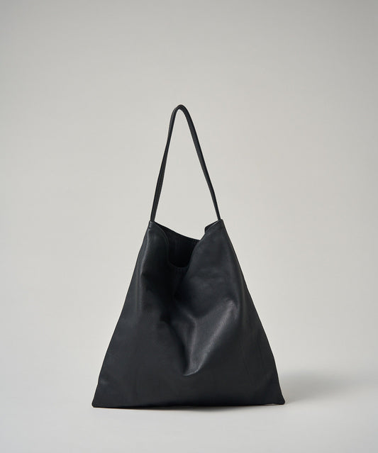 #11 / Basic square M (black) / goatskin "BARE"