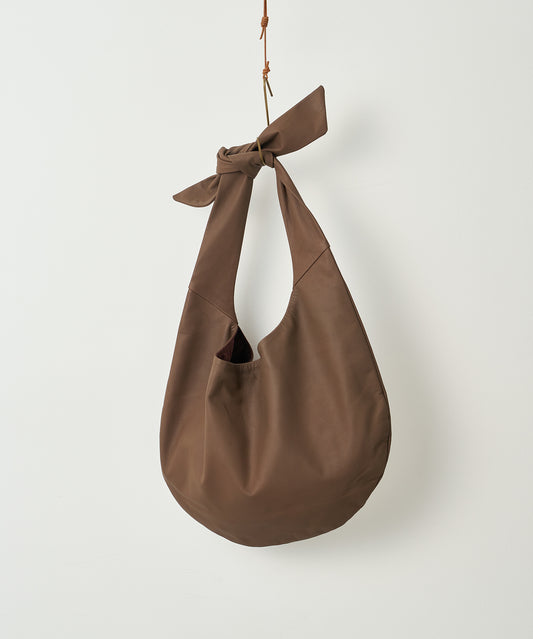 #11/ Round Shoulder Separate (dark brown) / goatskin "BARE"