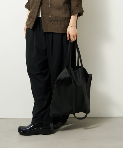 Flux Tote - Black / goatskin Bare