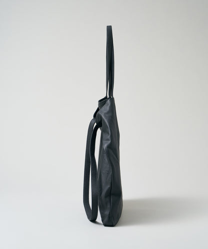 Flux Tote - Black / goatskin Bare