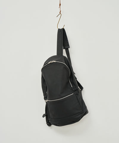 #11/ Daily backpack mid (black) / goatskin 