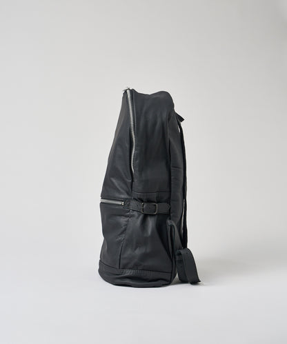 #11 / Daily backpack mid (black) / goatskin "BARE"