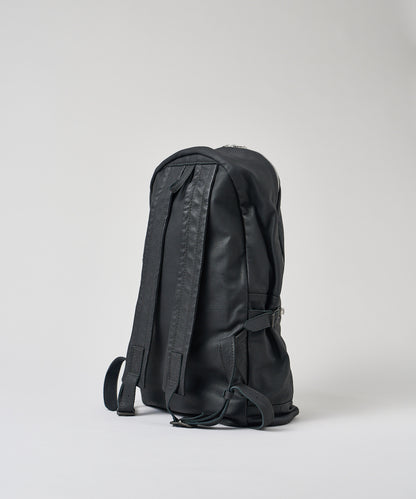 #11 / Daily backpack mid (black) / goatskin "BARE"