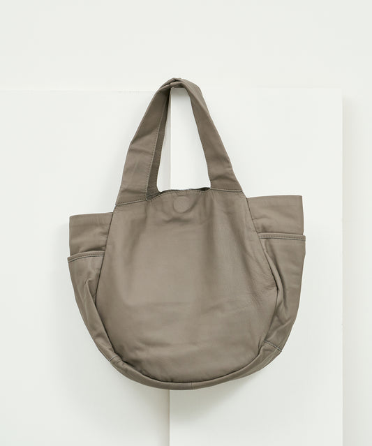 Pumpkin sack - Greige / goatskin Bare