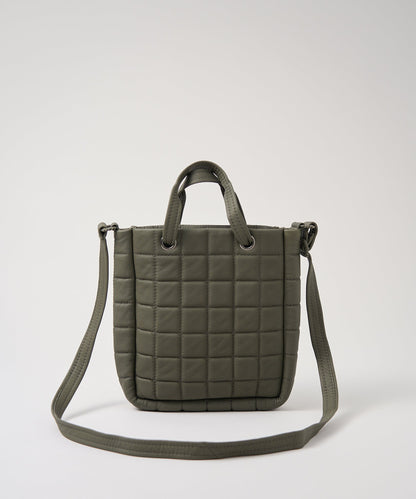 sold out / #11 / Grid 2way tote (olive) / goatskin "BARE"