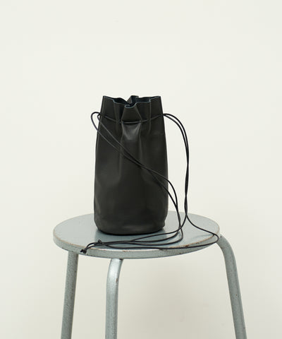 #15/ Canister bottle (black) / goatskin 