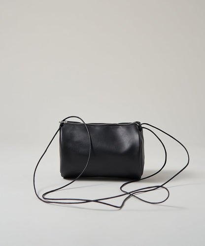 #15 / Canister shoulder Bag (black) / goatskin "STILL"