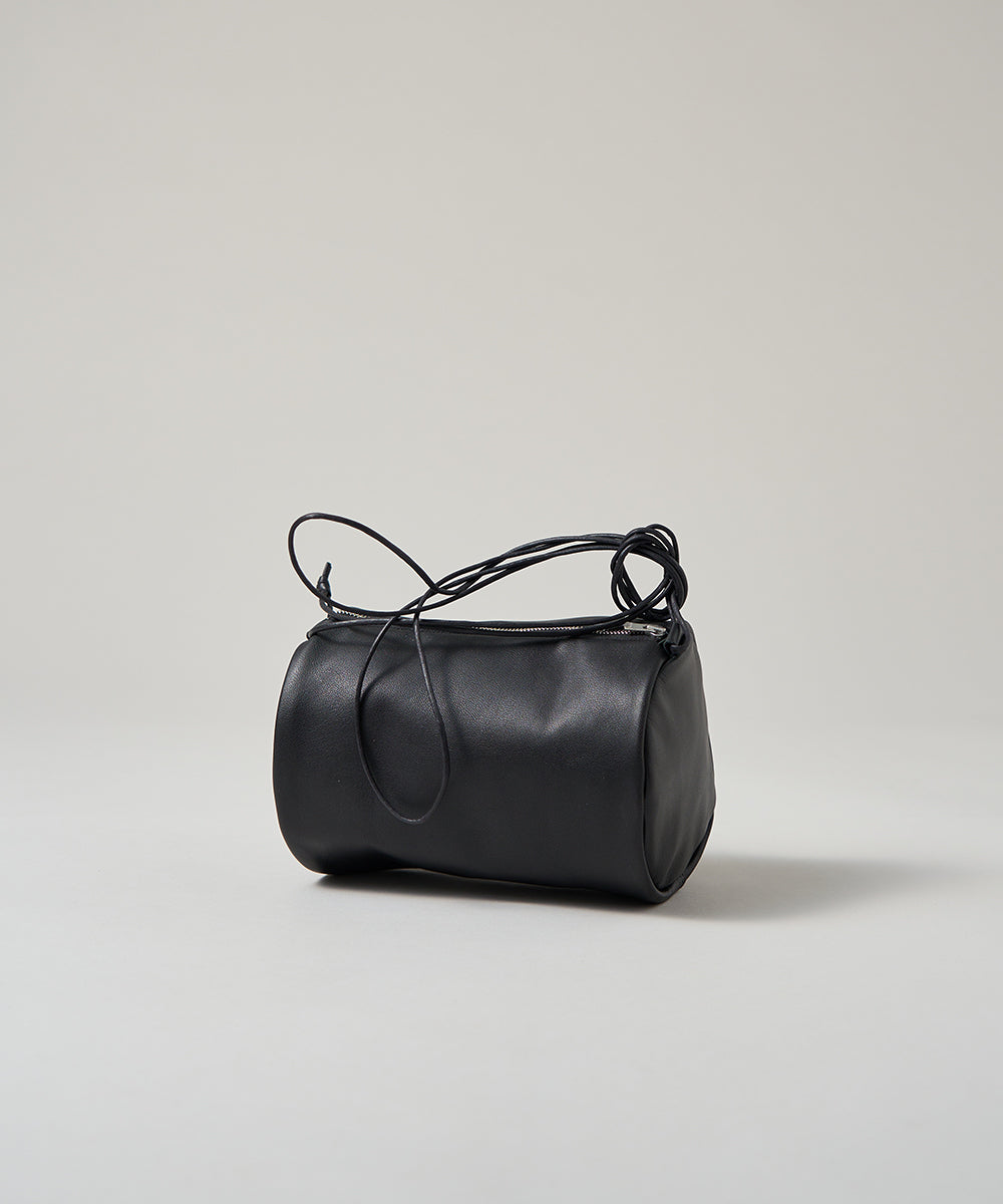 #15/ Canister shoulder Bag (black) / goatskin "STILL"