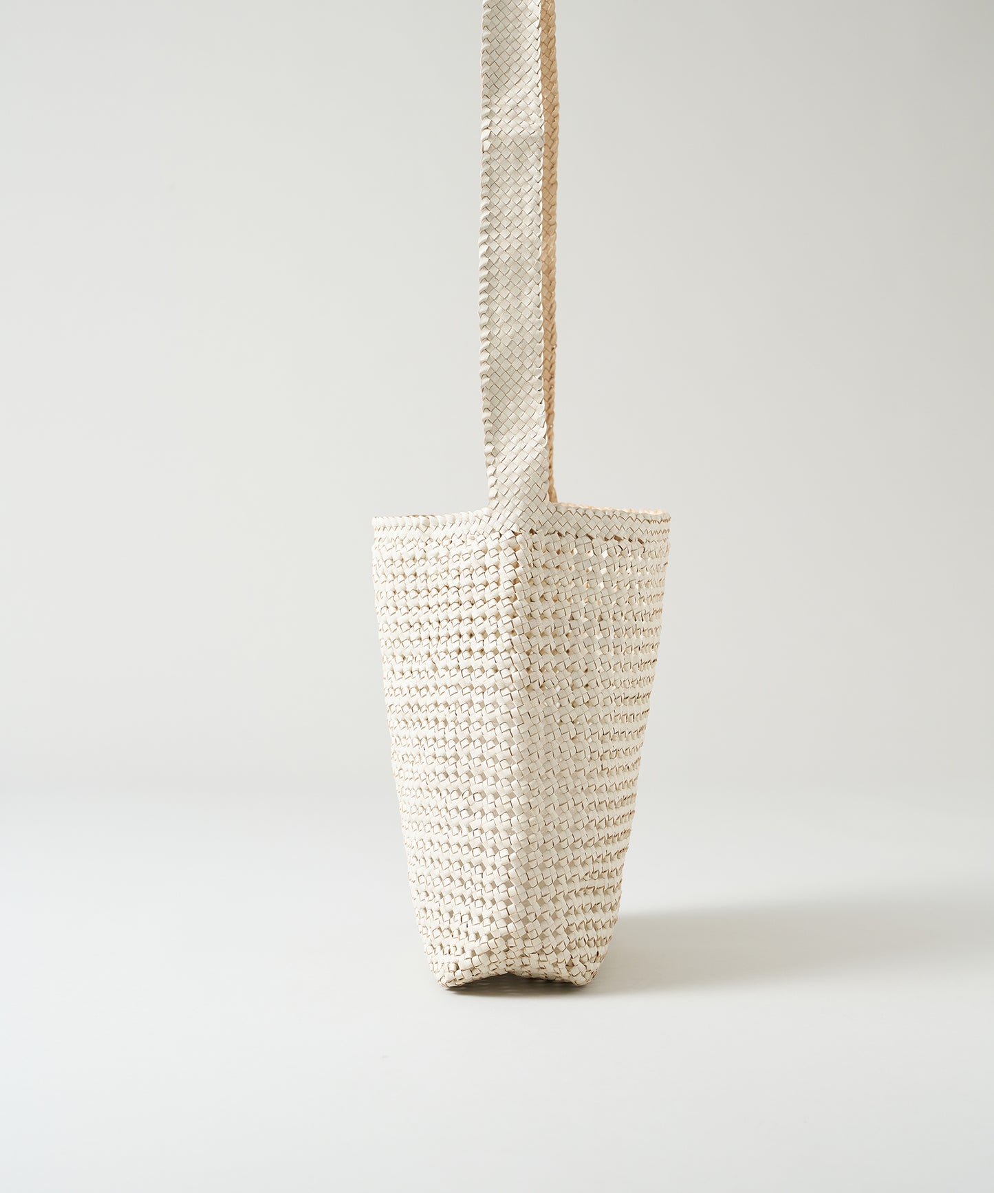 #16/ Box shoulder bag (oatmeal) / goatskin "GOAT MESH "