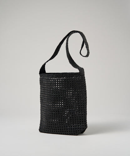 #16/ Box shoulder bag (black) / goatskin "GOAT MESH "
