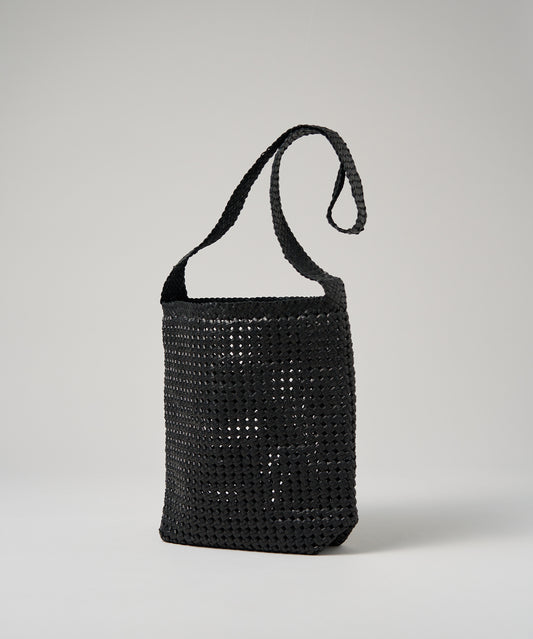 #16/ Box shoulder bag (black) / goatskin "GOAT MESH "