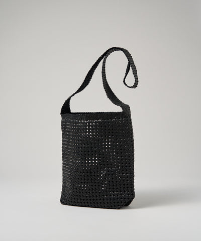 #16/ Box shoulder bag (black) / goatskin 