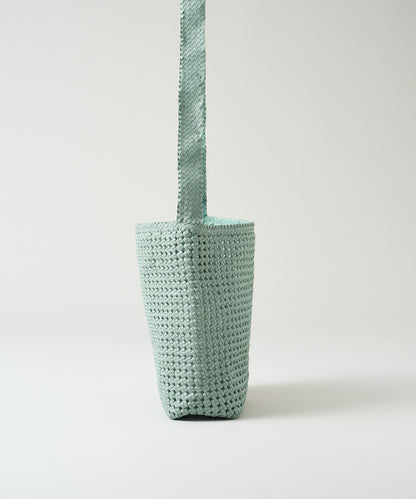 #16/ Box shoulder bag (sage green) / goatskin "GOAT MESH "